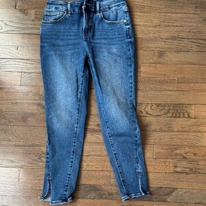 Express flexx hyper stretch cropped jeans